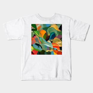 Floral Impressions Abstract Kids T-Shirt